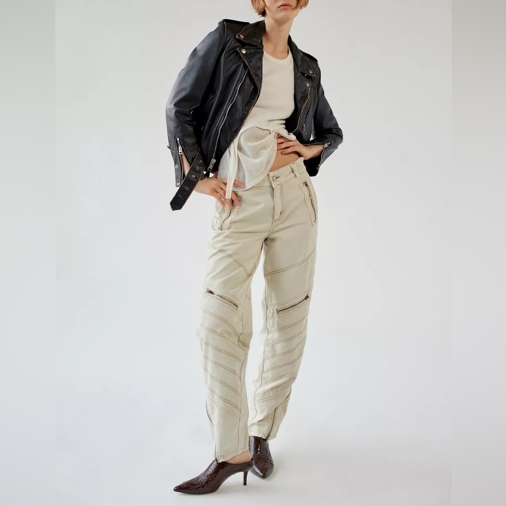 bdg low rise moto jean